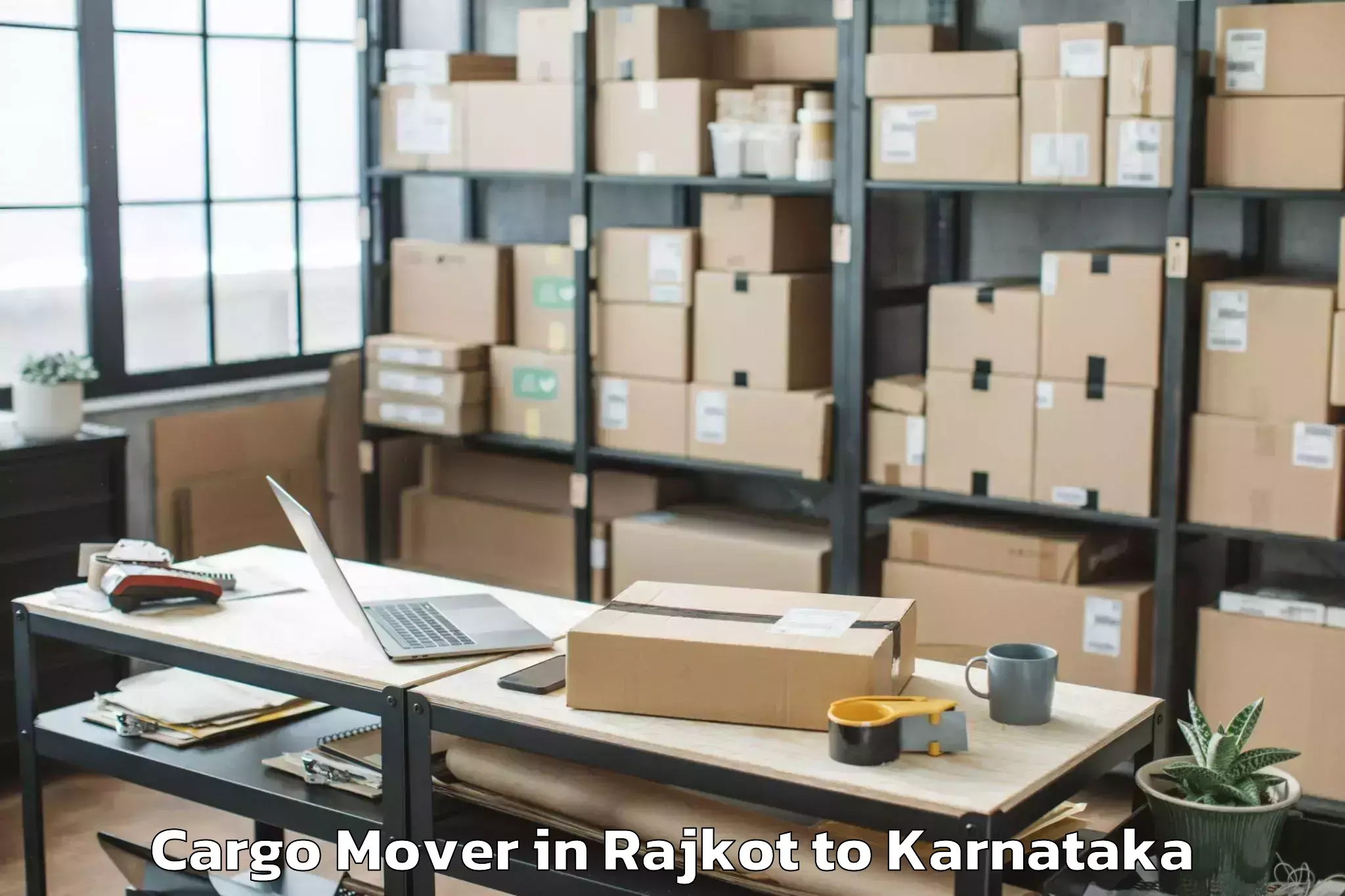 Top Rajkot to Vijayapura Cargo Mover Available